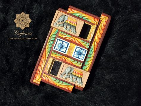 Sri Lankan Secret Compartment Box Handmade Wooden Jewelry Etsy Uk