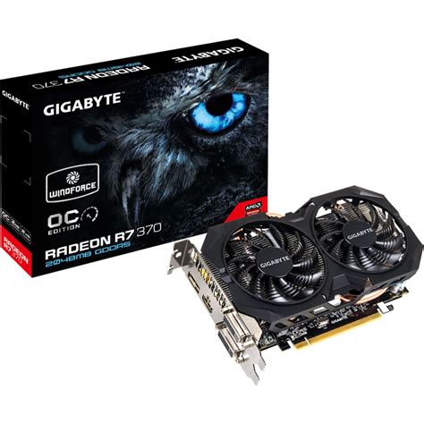 2GB Gigabyte Radeon R7 370 Windforce 2X OC Aktiv PCIe 3 0 X16 Retail