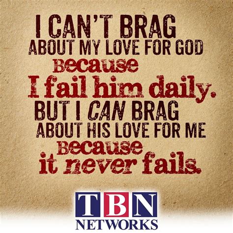 I Cant Brag About My Love For God