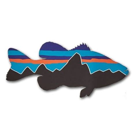 Patagonia Fitz Roy Smallmouth Bass Sticker - Durango Fly Fishing Guides ...