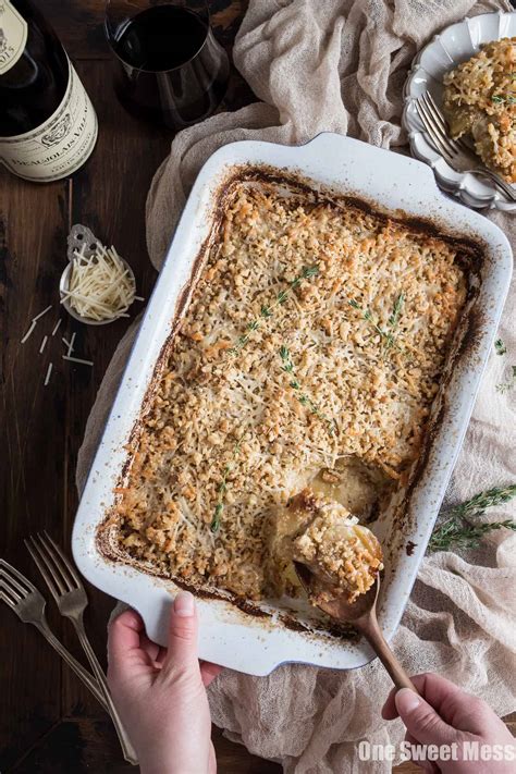 Potato Leek Gratin One Sweet Mess