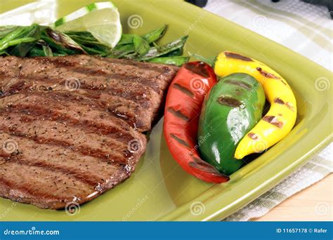 Mexican Carne Asada Plate Stock Photo Image Of Spicy 11657178