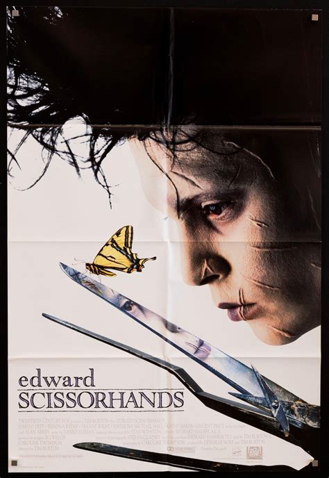 Edward Scissorhands Movie Poster 1990 1 Sheet 27x41