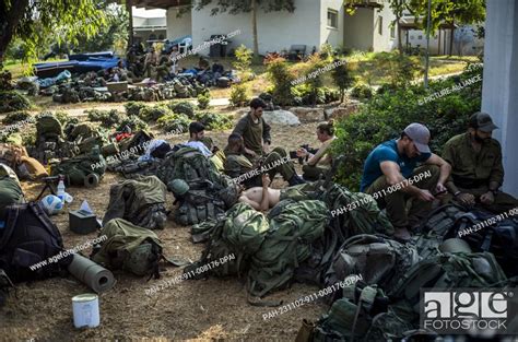 02 November 2023, Israel, ·Kfar Aza: Israeli Soldiers are seen in ...