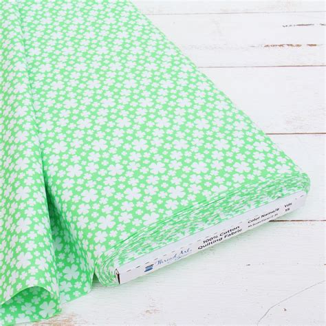 Yard Cut Premium Cotton Quilting Fabric Mint Green Floral