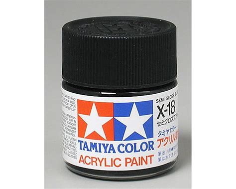 Tamiya X Black Semi Gloss Acrylic Paint Ml Tam Hobbytown