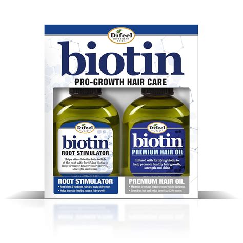 Difeel Biotin Pro Growth Root Stimulator And Difeel Biotin Premium Hair Oil 2 5 Oz