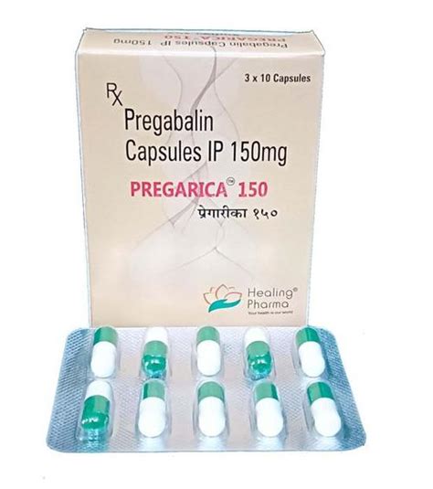 Pregarica 150 Pregabalin 150mg Capsules Angel Pharmaceutical