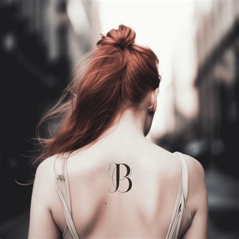 Minimalist Letter B Uppercase Tattoo Design Tattoos Wizard Designs