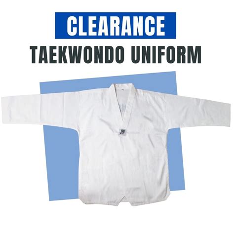 [Clearance] Taekwondo Uniform | Shopee Malaysia