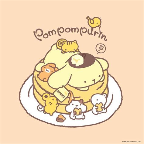 Pompompurin S Heart Flips For National Pancake Day 🥞💛 Hello Kitty Iphone Wallpaper Sanrio