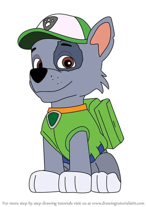 Learn How To Draw Rocky From Paw Patrol