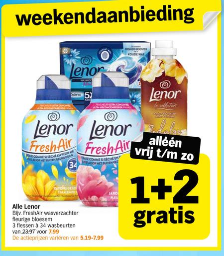 Lenor Wasmiddel Wasverzachter Folder Aanbieding Bij Albert Heijn Details