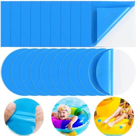 Lntyq Lot de 20 réparations de revêtement de piscine patch de piscine