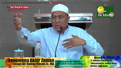 Peran Pemuda Hadapi Fenomena Akhir Zaman Ustadz Ali Saman Hasan Lc Ma