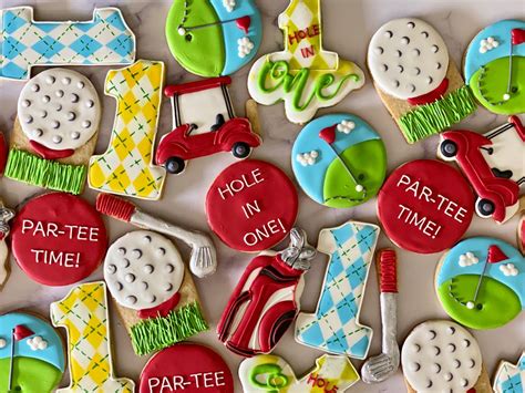 Golf Cookies Golf Cookies First Birthday Cookies Golf Birthday Party