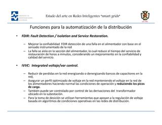 Automatización de la distribución en las redes inteligentes PPT