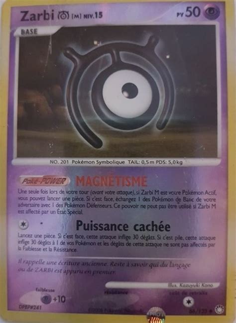 Zarbi M Reverse carte Pokémon 66 123 Trésors Mystérieux