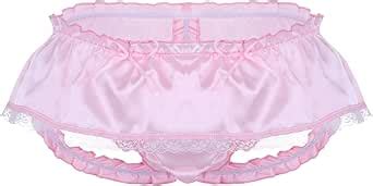 MSemis Men S Satin Ruffle Xdress Panties Jockstrap Sissy Lingerie