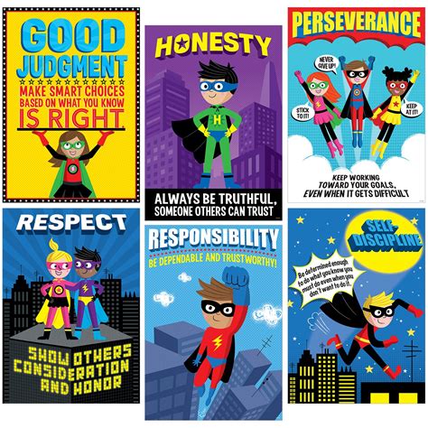 Buy CTP Superhero Character Education, Inspirational s, Six Pieces ...