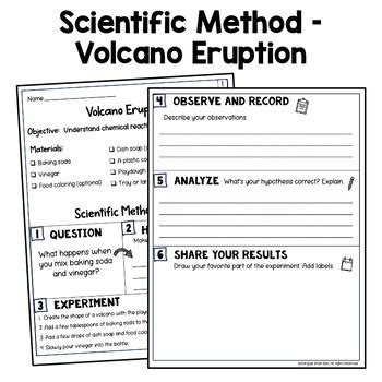 Scientific Method Experiment - Volcano Eruption - Hands on Experiment