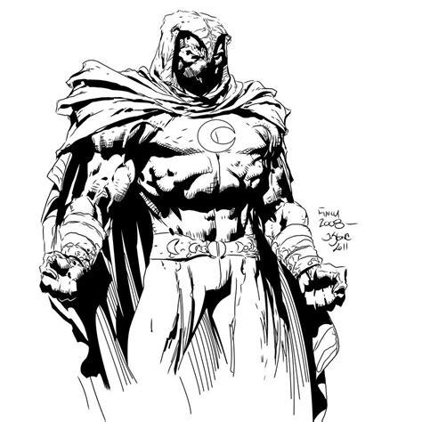 Moon Knight Finch My Inks By Jamesleestone On Deviantart Moon Knight