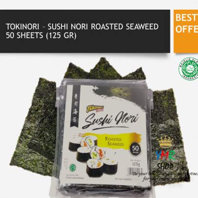 Jual Model Baru Tokinori Sushi Sakao Nori Sushi Halal Onigiri Lembaran