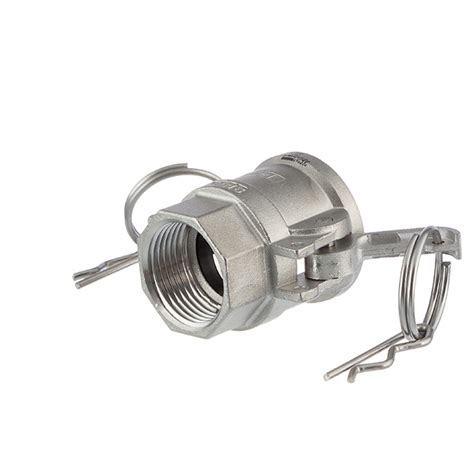 Camlock Tipo D Femmina Con Filetto Femmina Acciaio Inox