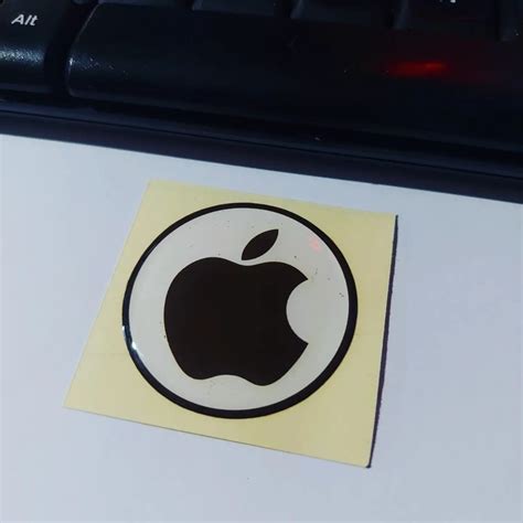 Jual Sticker Timbul Resin Apple Logo Iphone Stiker Lentur D Kecil