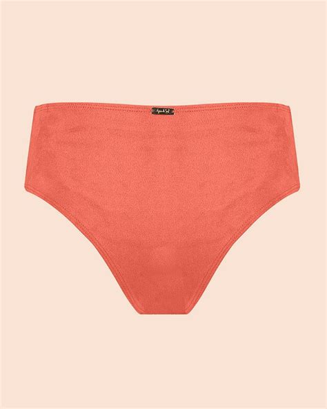 Calcinha de Biquíni Hot Pants Rosa Escuro Suede Água de Sal