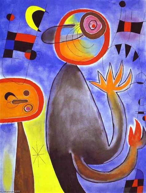 Scale Attraversa Il Cielo Blu In Una Ruota Di Fuoco 1953 Di Joan Miro