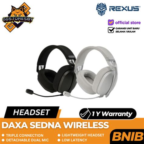 Promo Rexus Daxa Sedna Wireless Gaming Headset White Cicil X