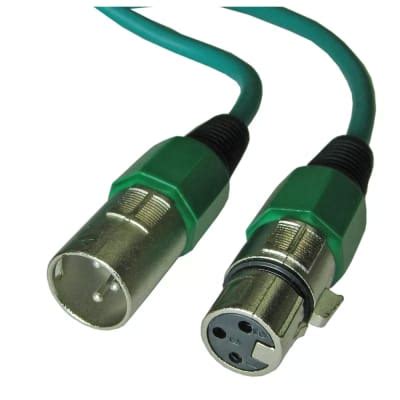 3 Ft Foot Xlr Male To Female Mic Microphone Cable Green Reverb