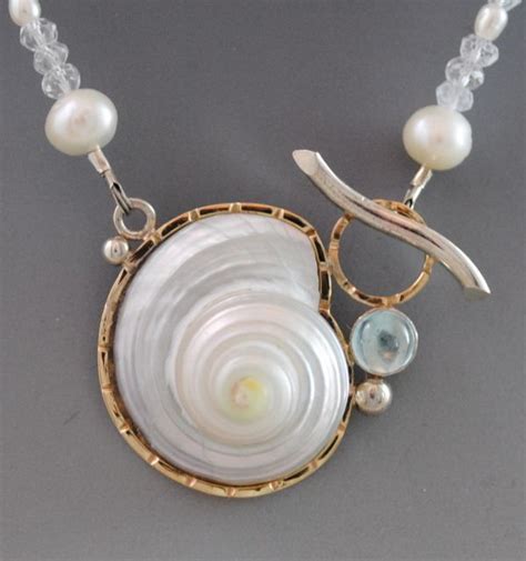 Turban Pearl Toggle Necklace Barbara Umbel Jewelry Design Sea Inspired Jewelry Sea Jewelry