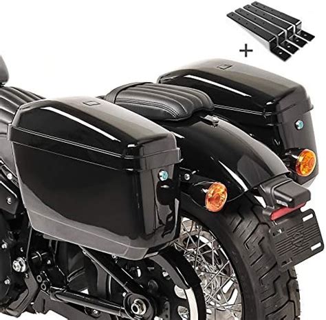 Alforjas Rigidas Par Moto Custom Craftride Nevada 20l Kit De