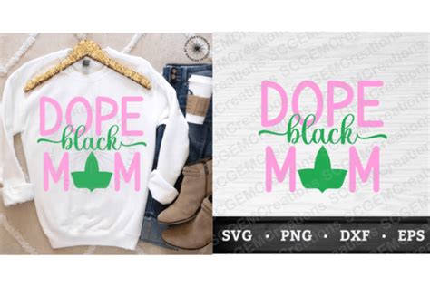 Dope Black Mom Aka Inspired Svg Graphic By Sc Gem Creations · Creative Fabrica