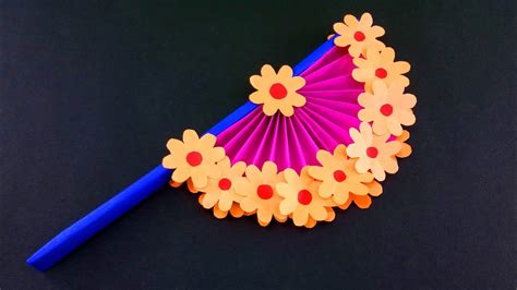 How to Make Easy Paper Fans - Easy DIY Crafts - YouTube