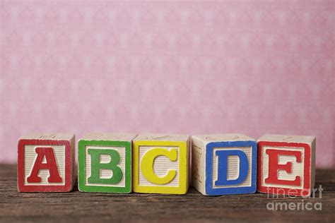 Old Toy Alphabet Blocks Photograph By Edward Fielding Pixels