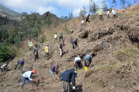 Warga Antisipasi Kebakaran Hutan Antara Foto