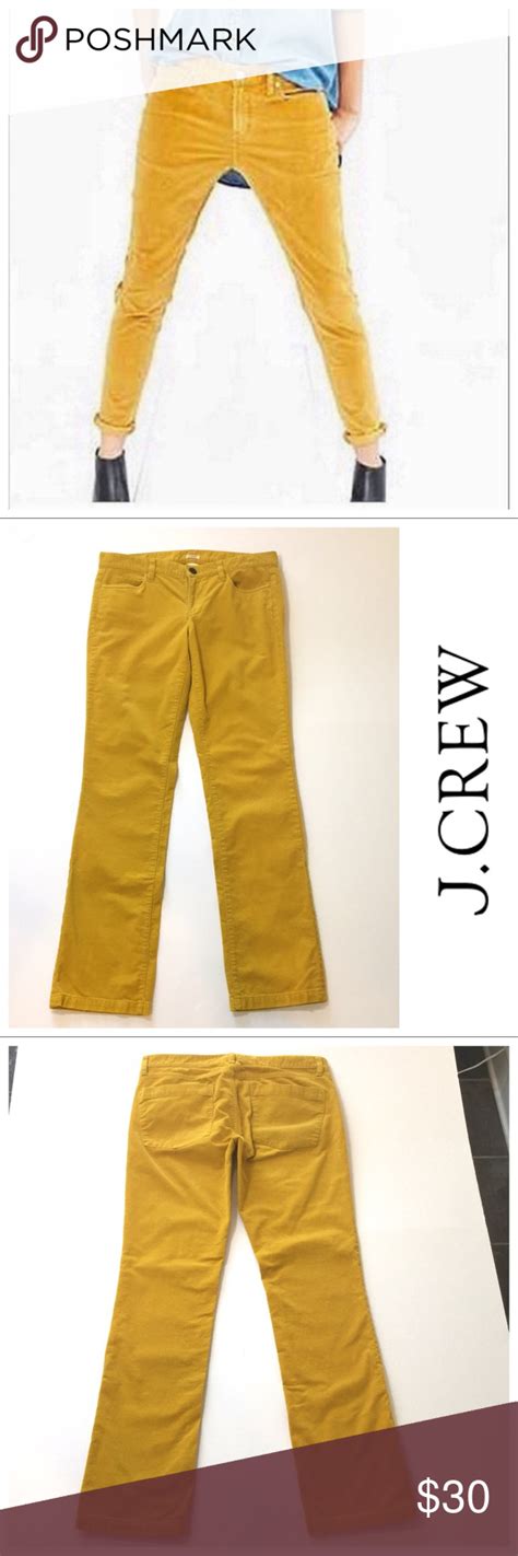 J Crew Matchstick Yellow Corduroy Pants 30r Corduroy Pants Pants