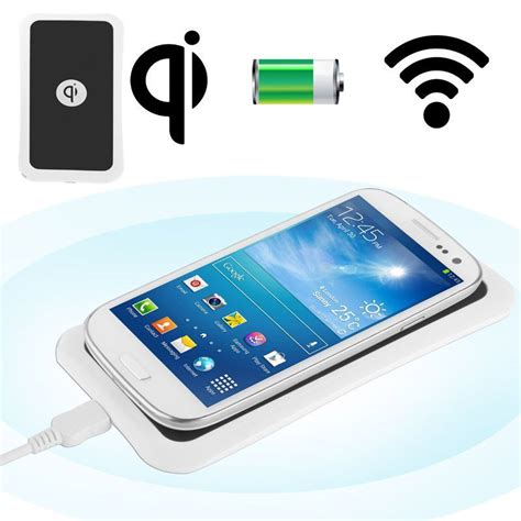 Chargeur Qi Induction Sans Fil Universel Smartphone Blanc