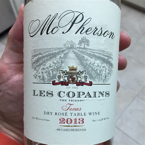 Mcpherson Cellars Les Copains Dry Rose