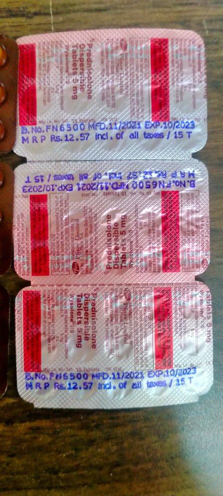 Prednisolone Tablets Ip Mg At Rs Strip Omnacortil Tablet