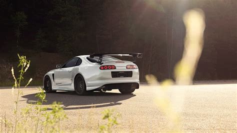 Online Crop HD Wallpaper Toyota White Supra Wallpaper Flare