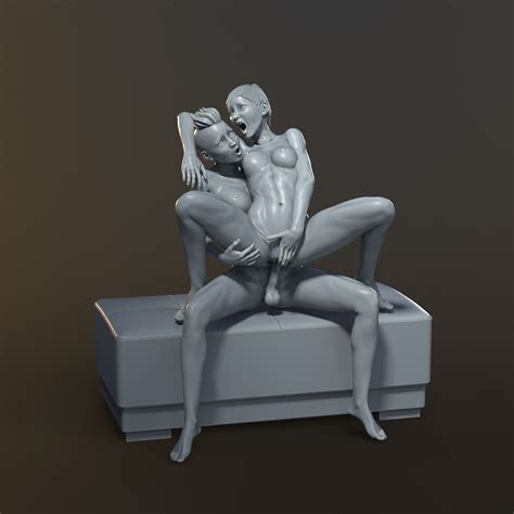 STL File FUTANARI SEX NSFW EROTIC MINIATURE 75 MM SCALE3D Print