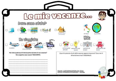 Accoglienza Le Mie Vacanze Scuola Attivit Di Accoglienza Attivit