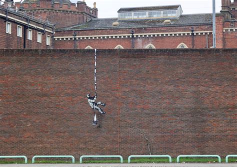 Is Banksy behind this prison-escape mural on the wall of a notorious ...