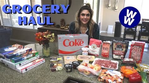 Big Ww Grocery Haul For Weight Loss New Foods Finds Points