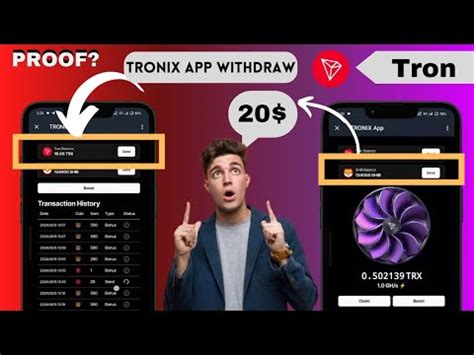 TRONIX APP Live Withdrawal Watch How To Withdraw Your Mined Coins