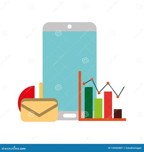 Diagrama De Las Estad Sticas Del Correo Electr Nico De Smartphone